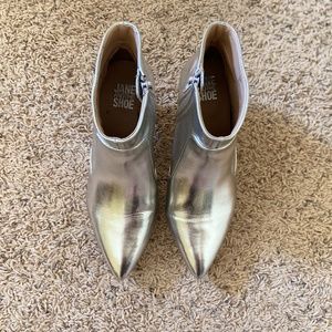 Silver Heeled Booties